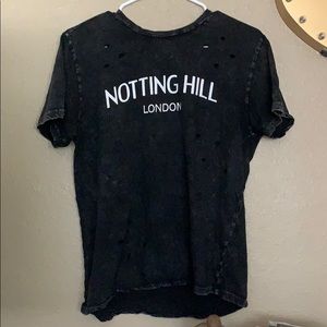 Black crew neck t-shirt